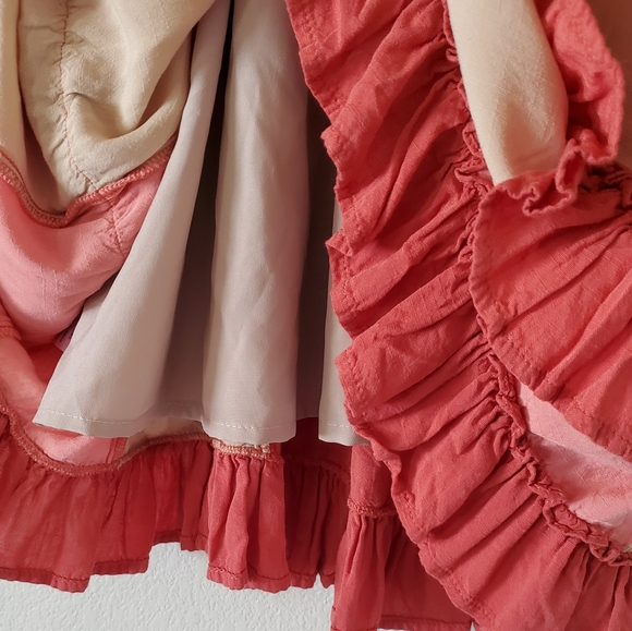 GIGIO BY UMGEE Marsala Color‎ Block V Neck Mini Dre - Picture 13 of 16